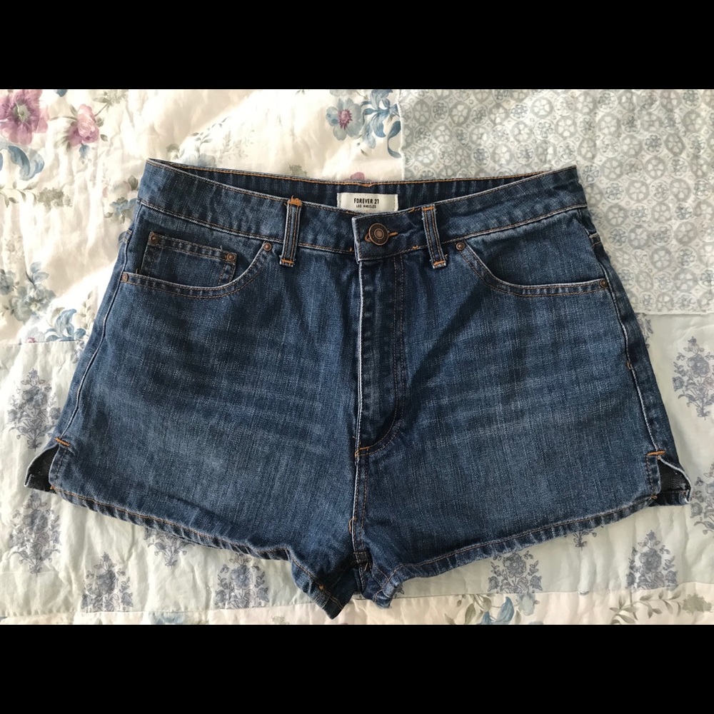 Forever 21 High-Waisted Jean Shorts